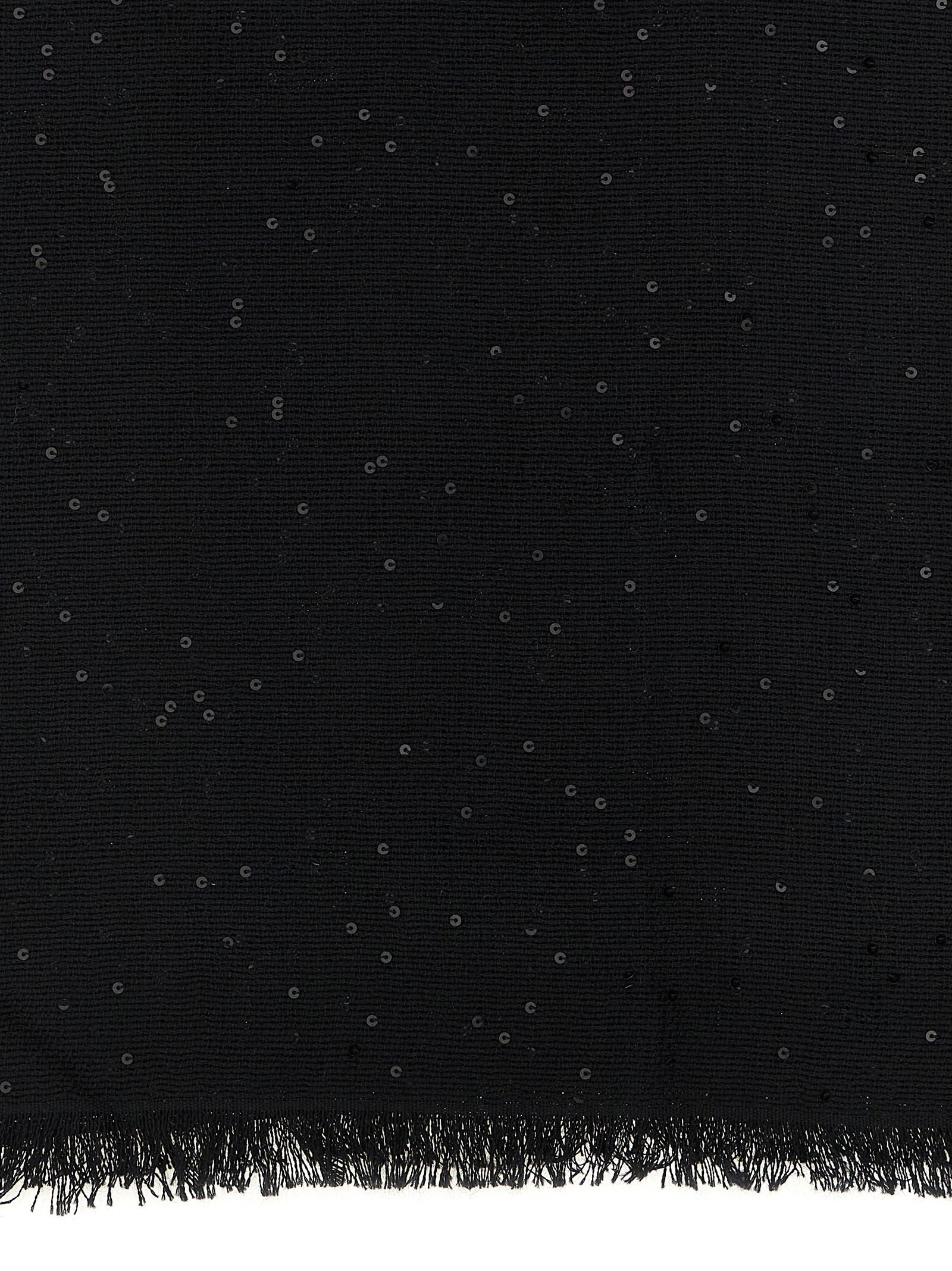 Brunello Cucinelli Black Cashmere Women's Scarf