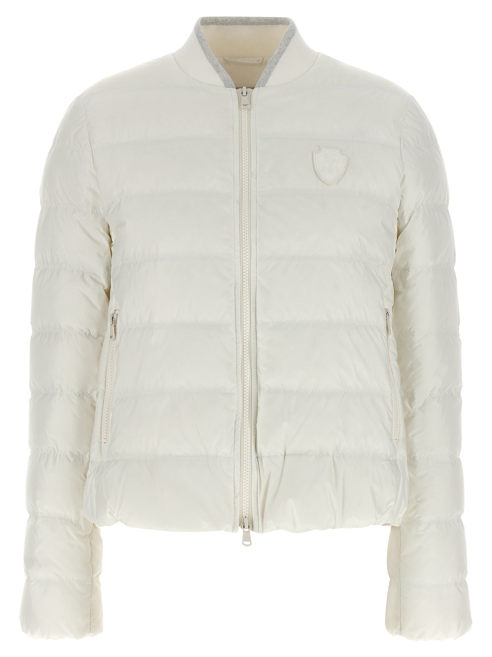 Brunello Cucinelli White Polyester Full-Length Women's Jacket