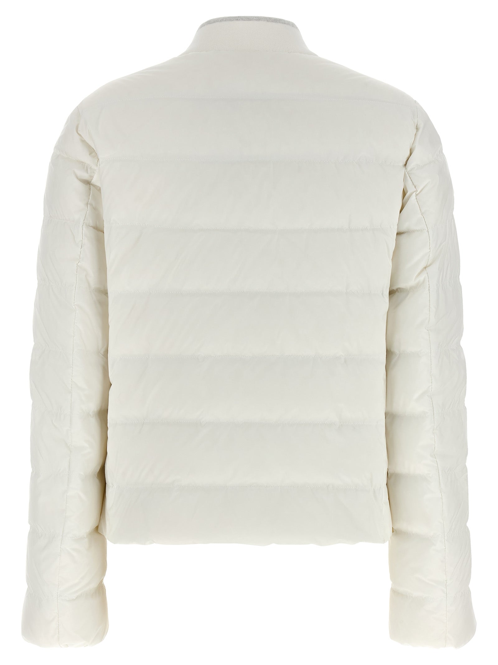 Brunello Cucinelli White Polyester Full-Length Women's Jacket