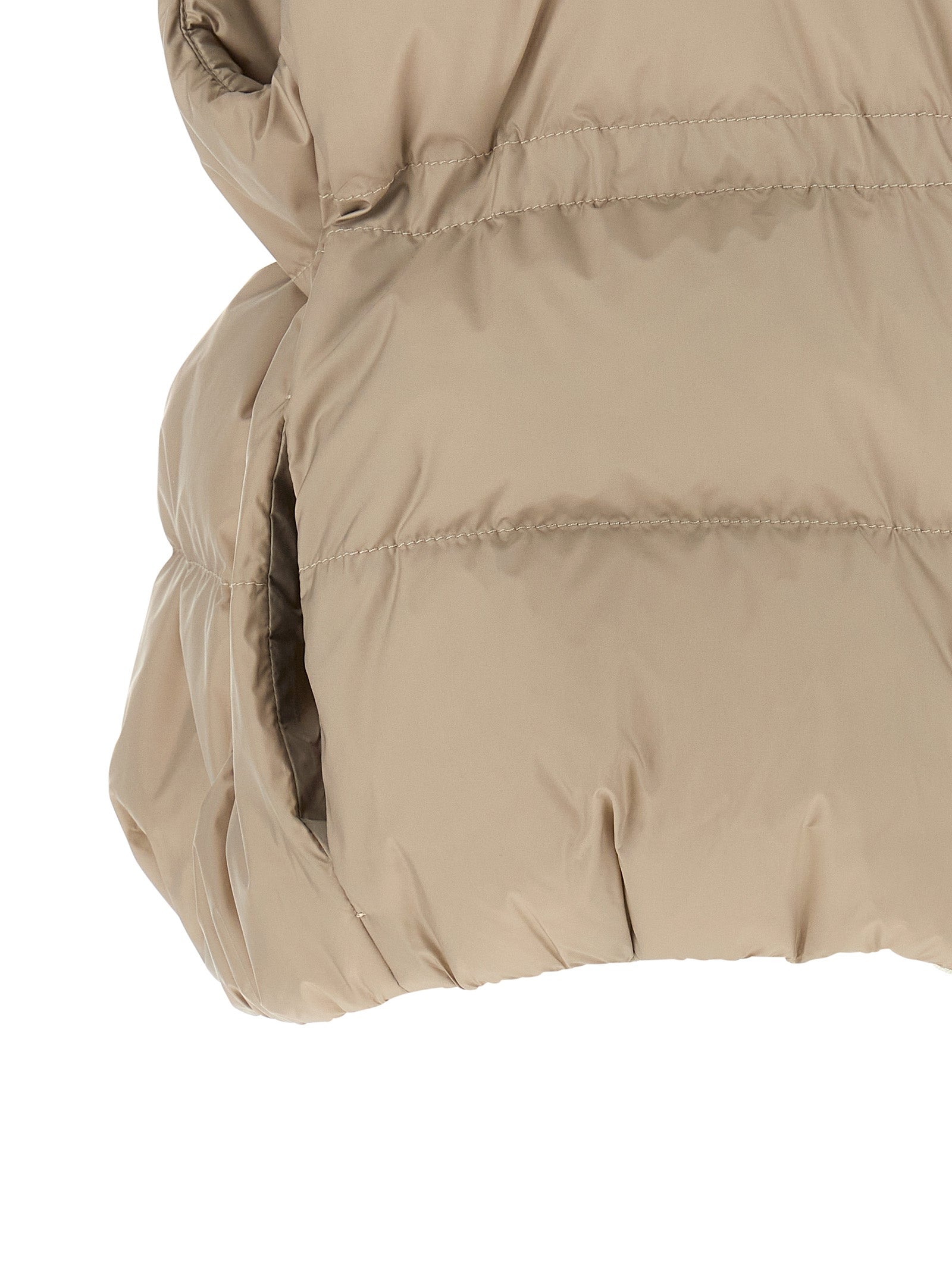 Brunello Cucinelli Gray Polyester Sleeveless Women's Jacket