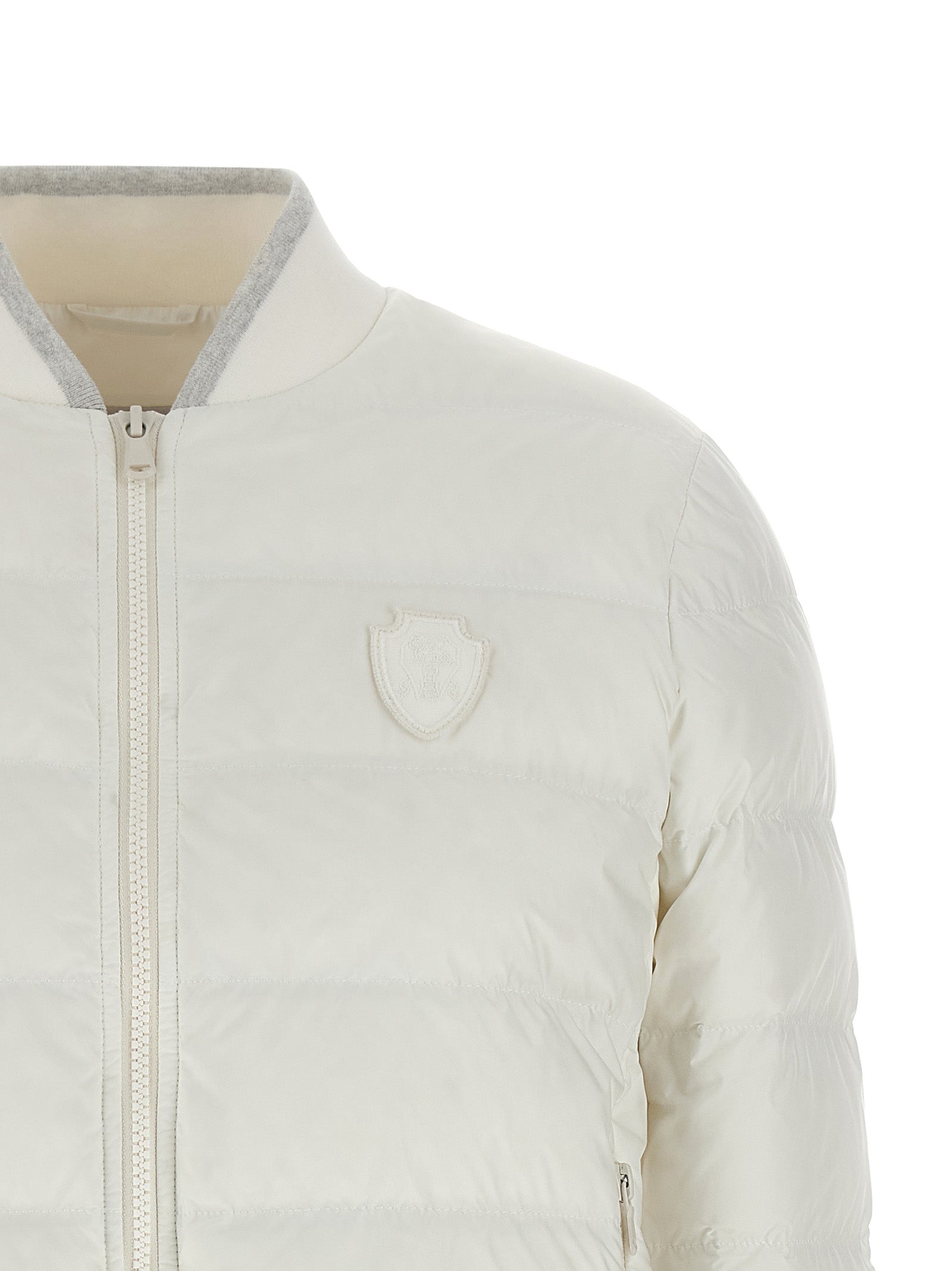 Brunello Cucinelli White Polyester Full-Length Women's Jacket