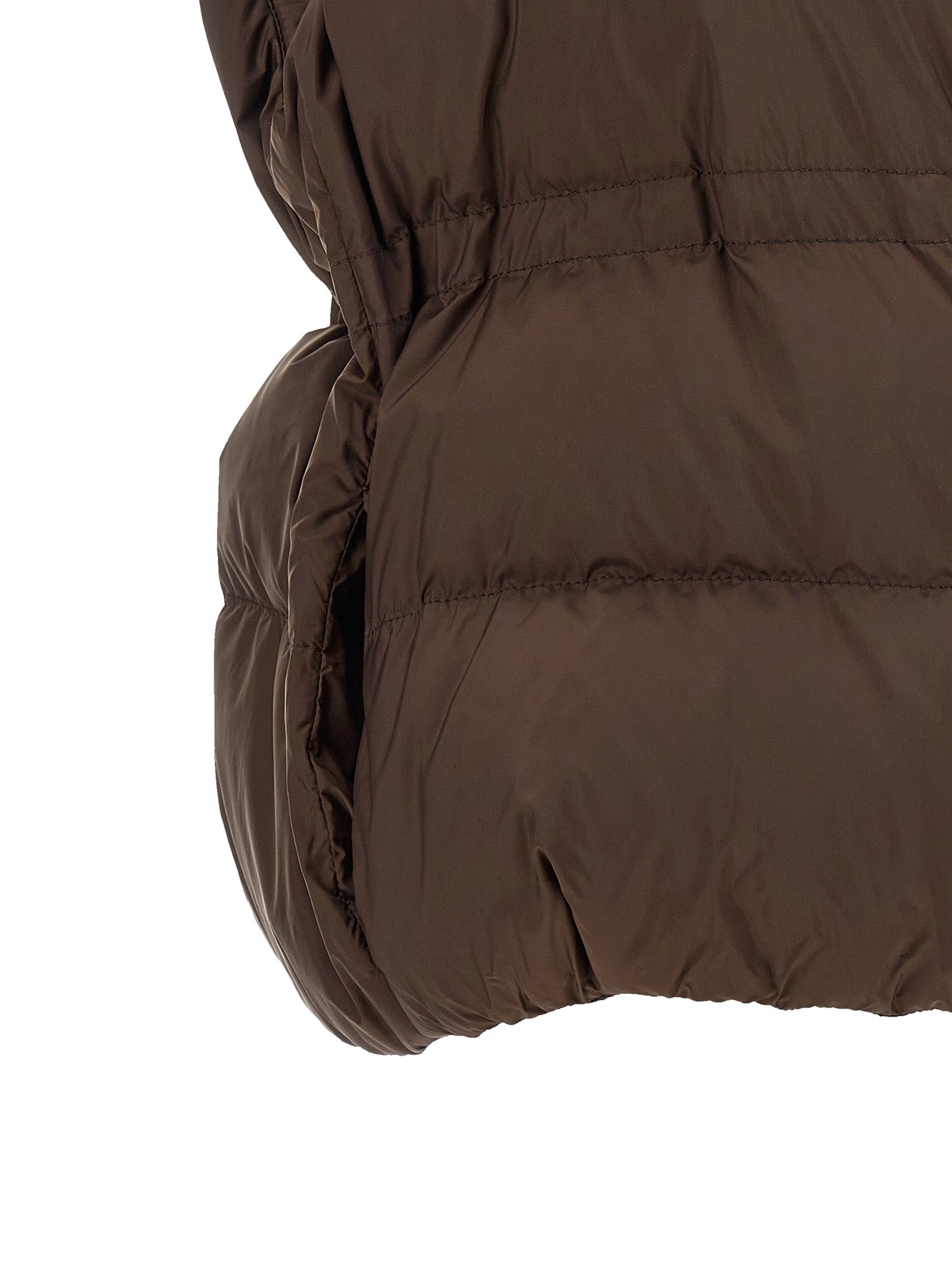 Brunello Cucinelli Brown Polyester Sleeveless Women's Jacket