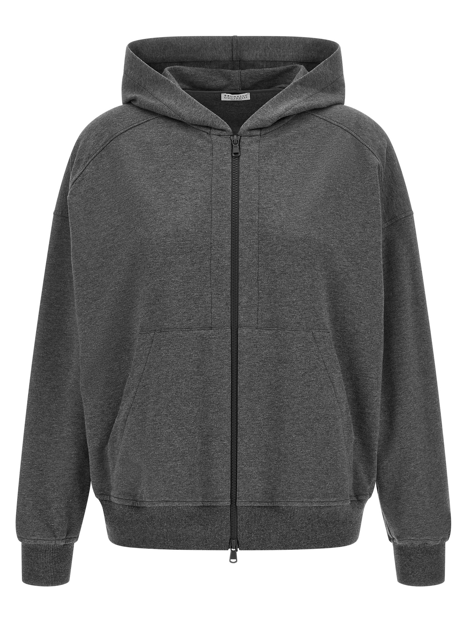 Brunello Cucinelli Gray Cotton Women's Sweatshirt