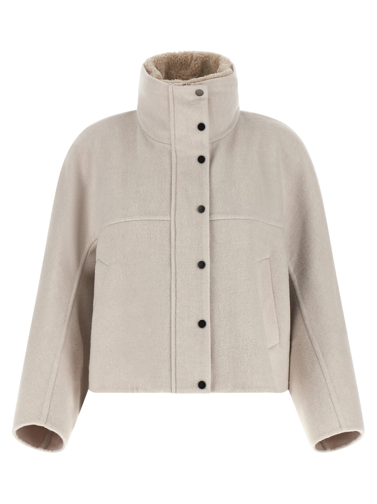 Brunello Cucinelli Gray Virgin Wool Women's Coat
