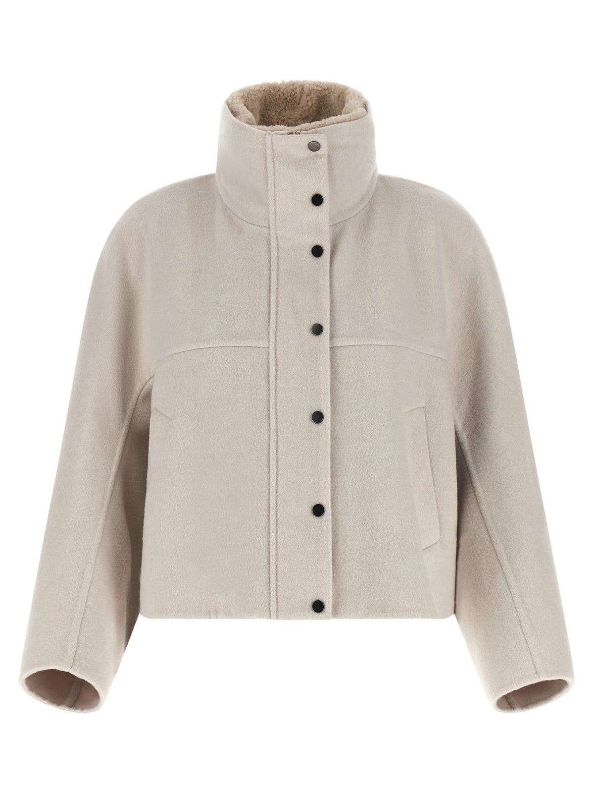 Brunello Cucinelli Gray Virgin Wool Women's Coat