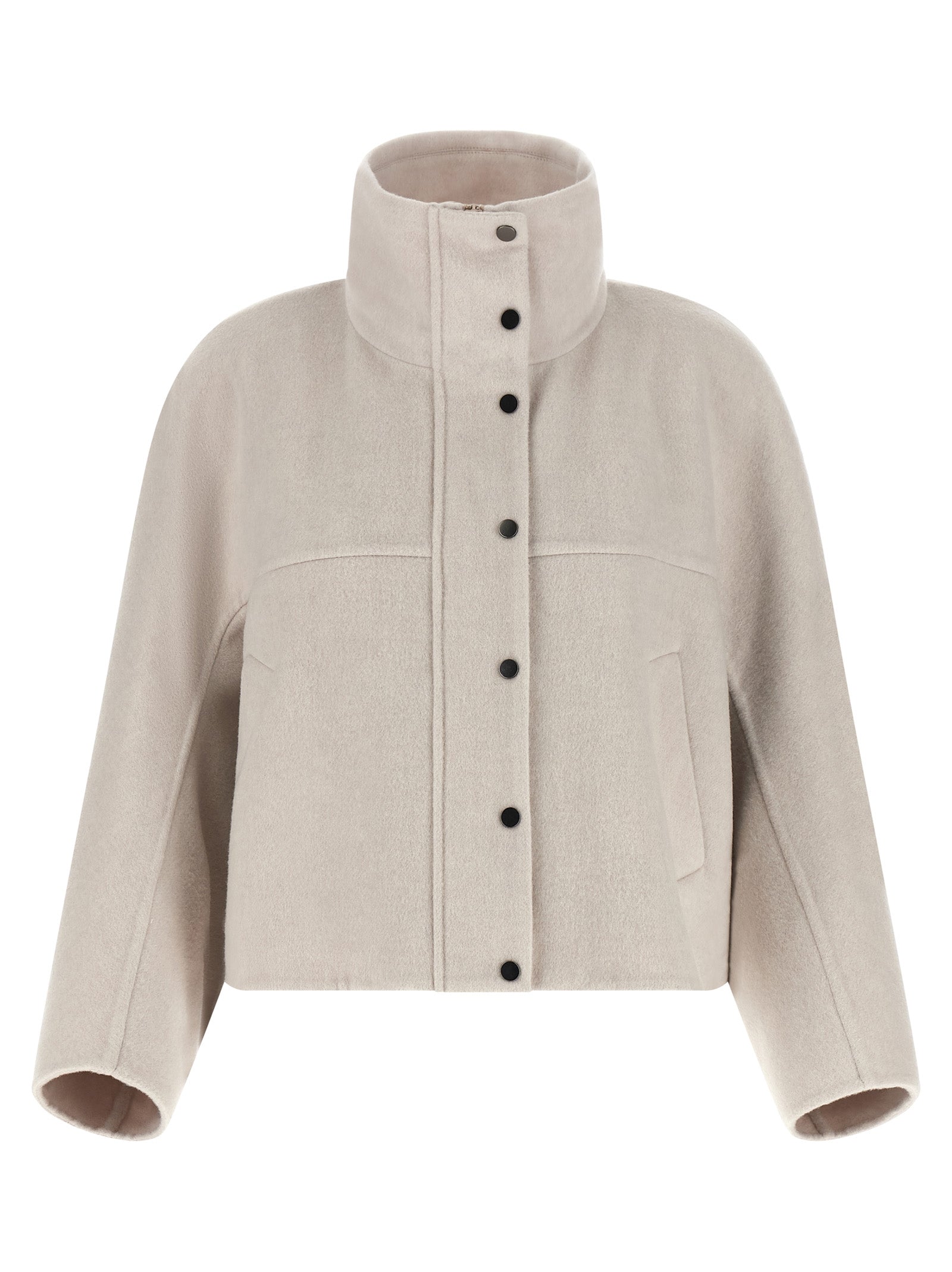 Brunello Cucinelli Gray Virgin Wool Women's Coat