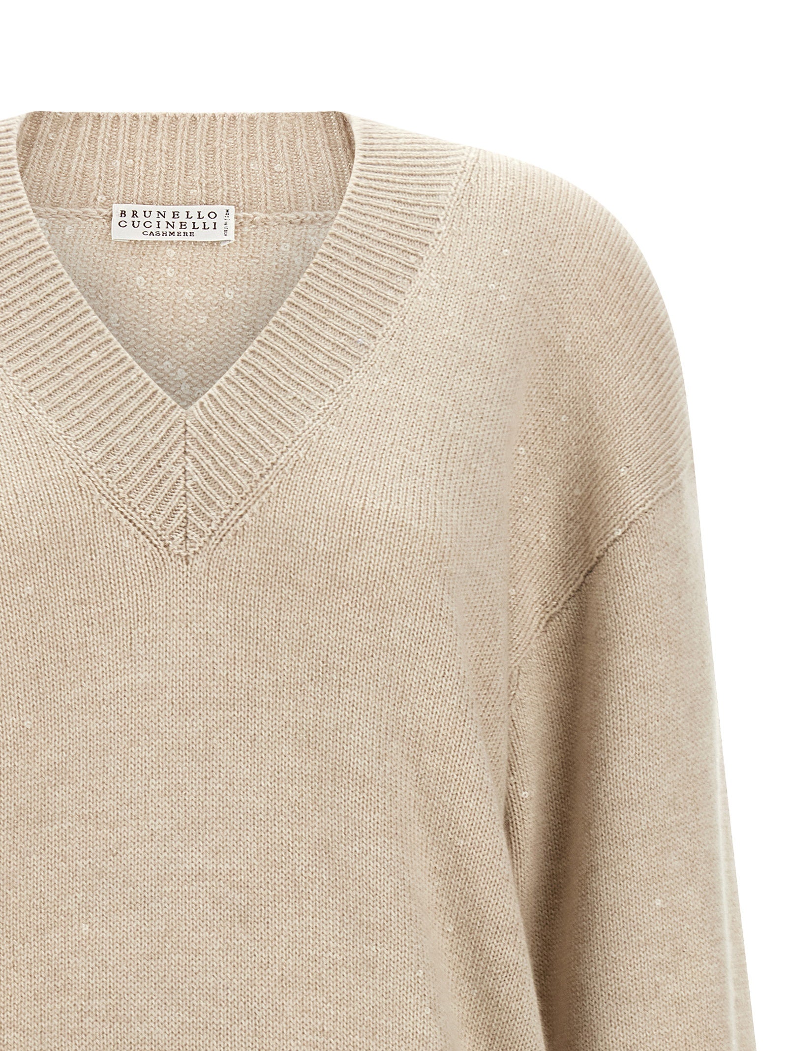 Brunello Cucinelli Beige Cashmere Women's Cardigan