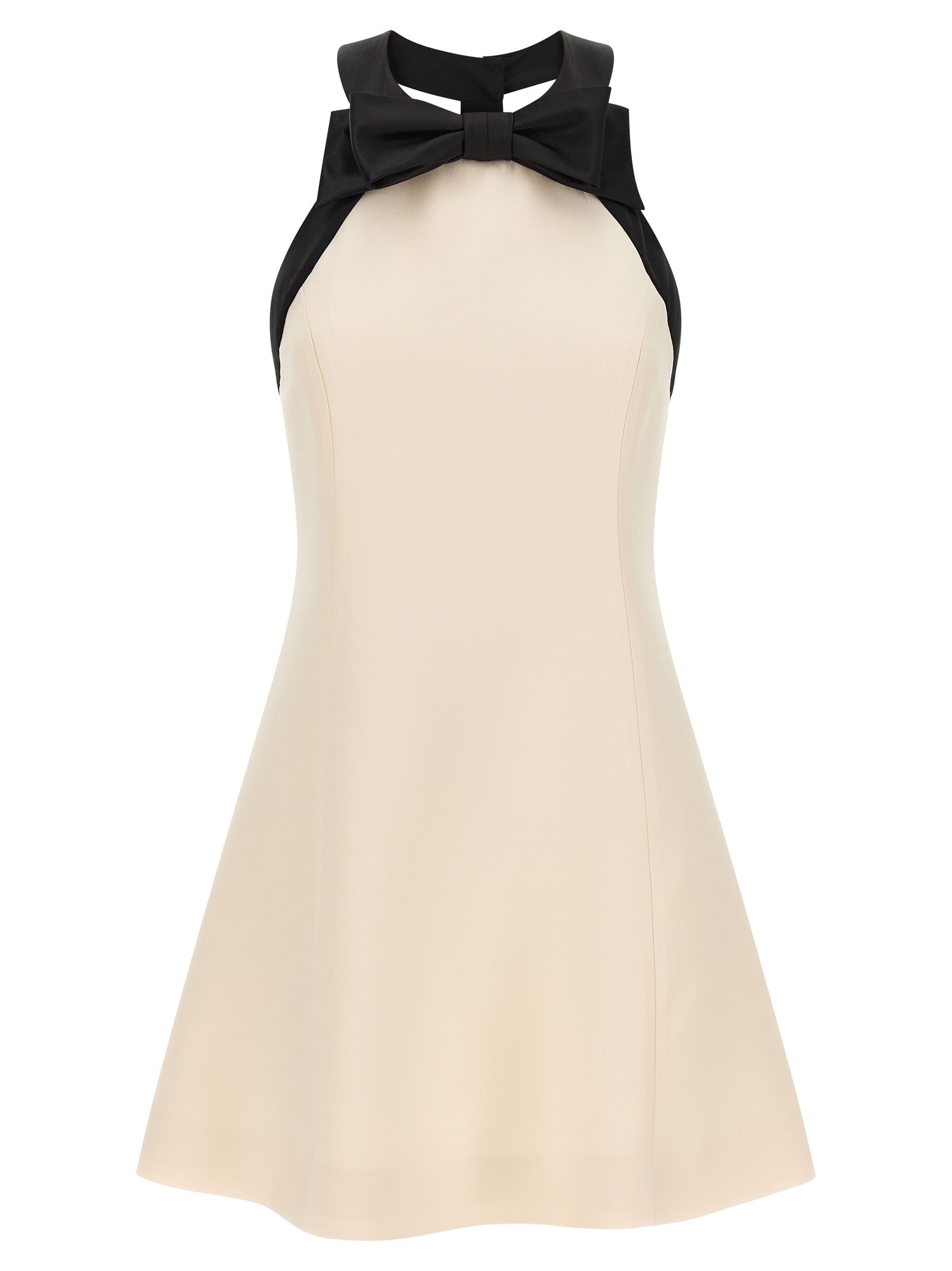 Valentino Garavani Bicolor Virgin Wool Short Women's Dress