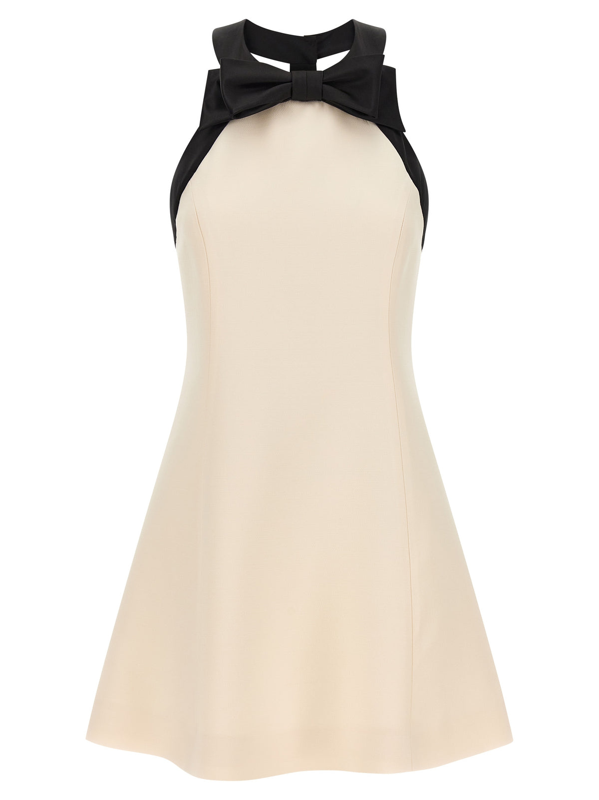 Valentino Garavani Bicolor Virgin Wool Short Women's Dress