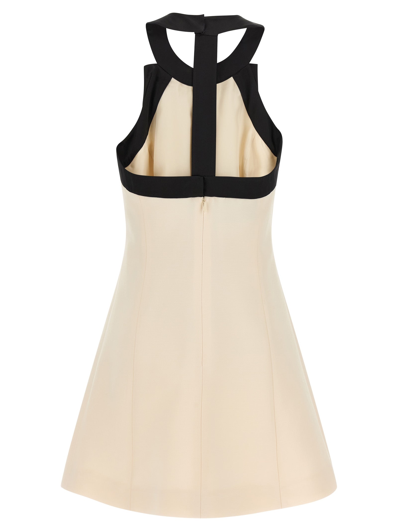 Valentino Garavani Bicolor Virgin Wool Short Women's Dress
