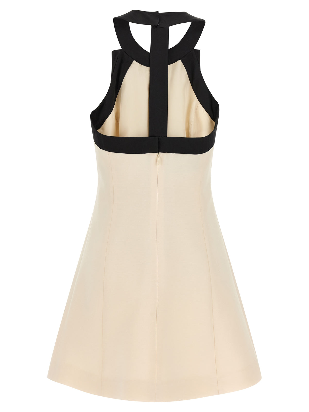 Valentino Garavani Bicolor Virgin Wool Short Women's Dress