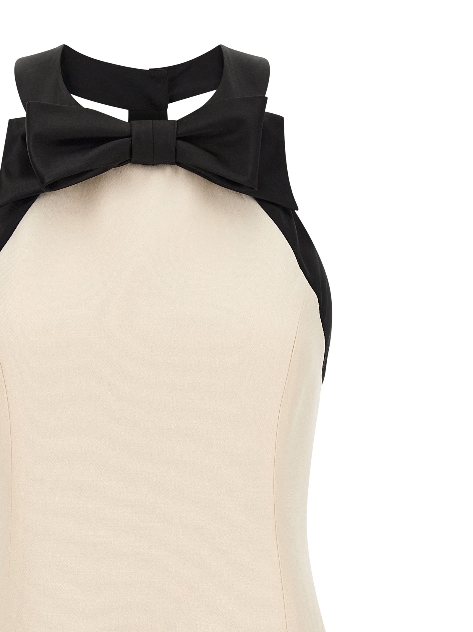 Valentino Garavani Bicolor Virgin Wool Short Women's Dress