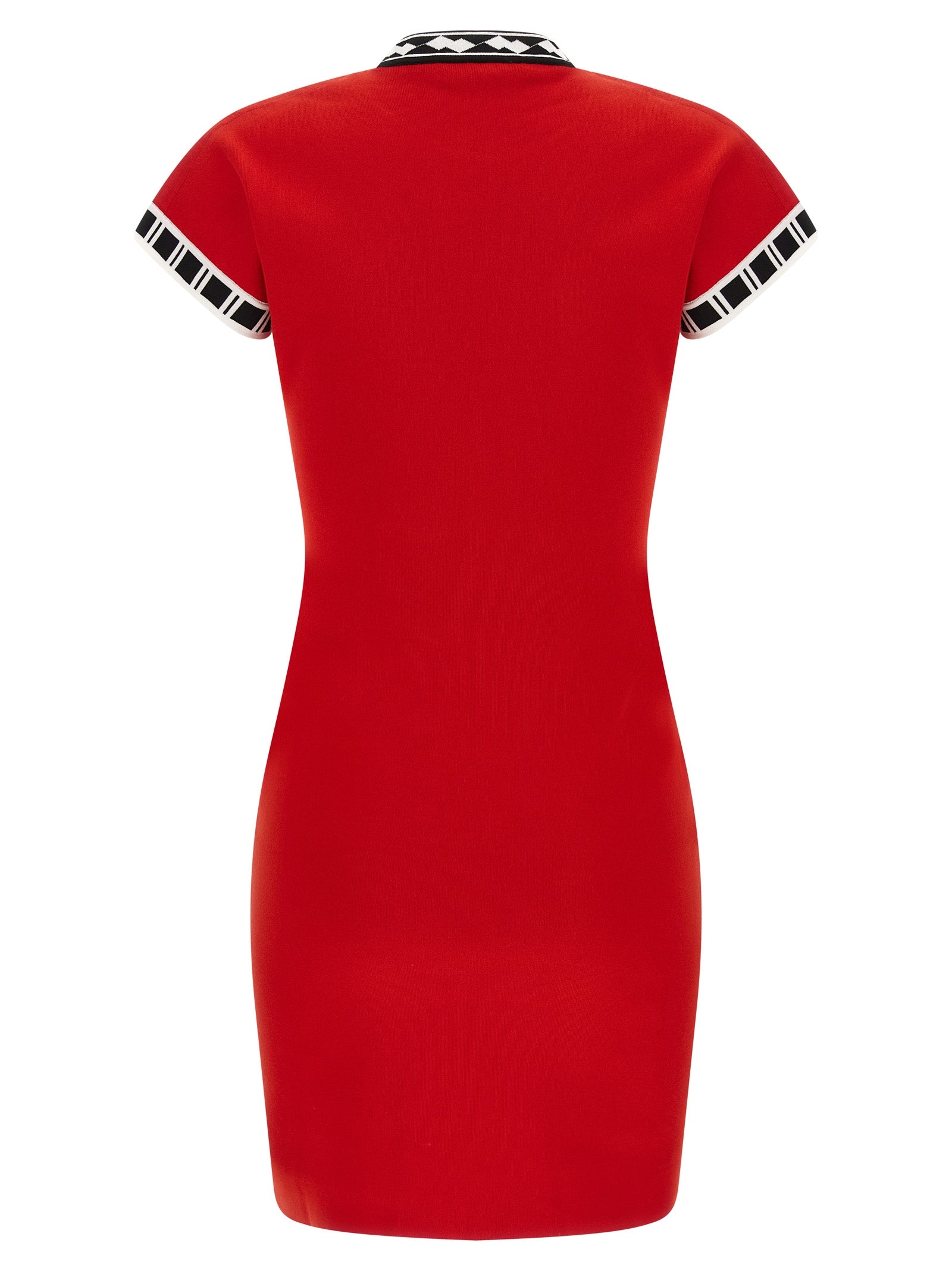 Versace Red Cotton Short Women's Dress