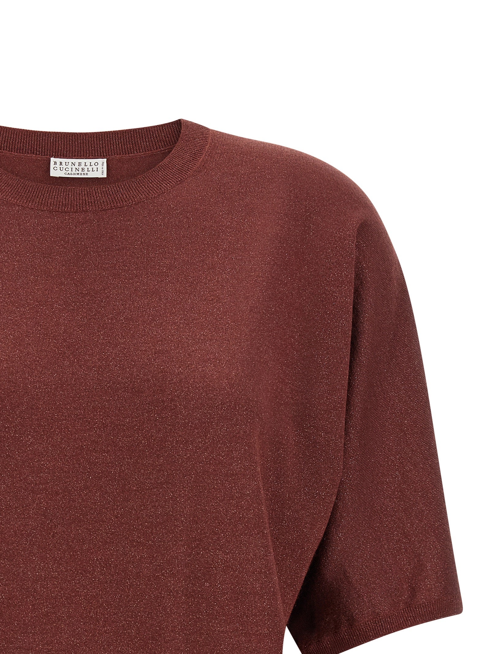 Brunello Cucinelli Bordeaux Cashmere Women's Cardigan