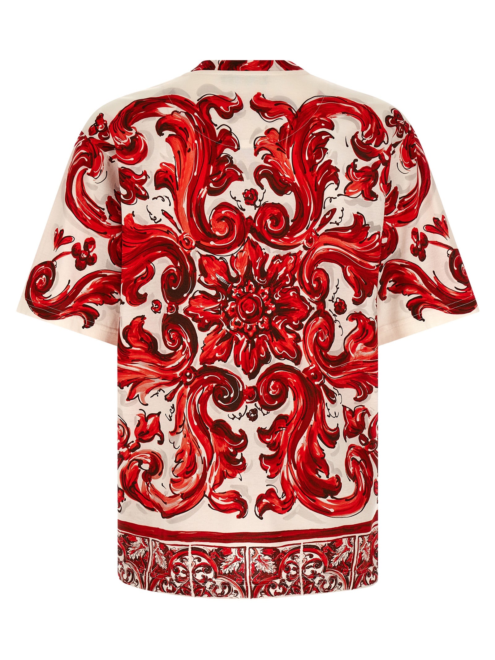 Dolce & Gabbana Red Cotton Men's T-Shirt