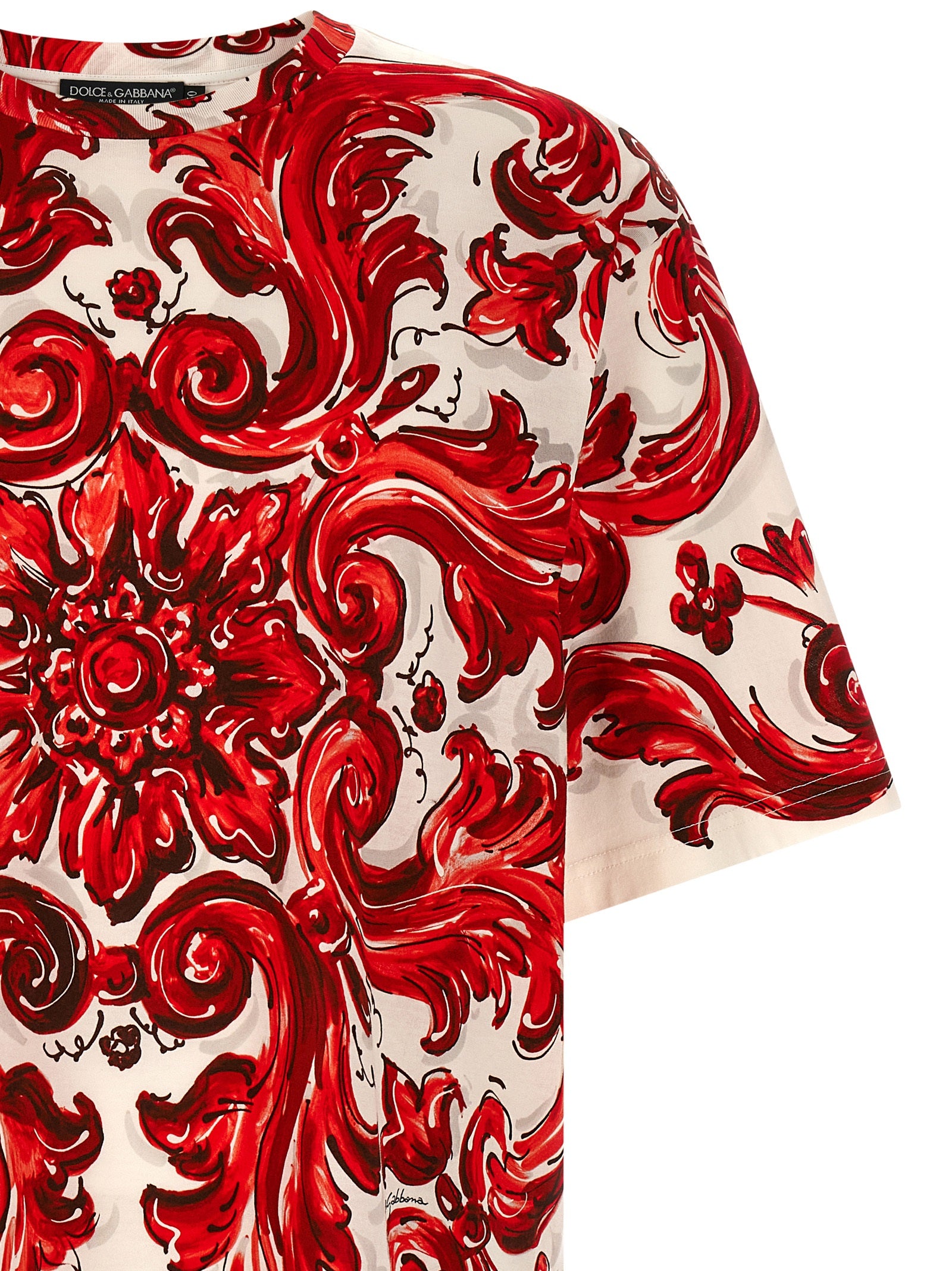 Dolce & Gabbana Red Cotton Men's T-Shirt