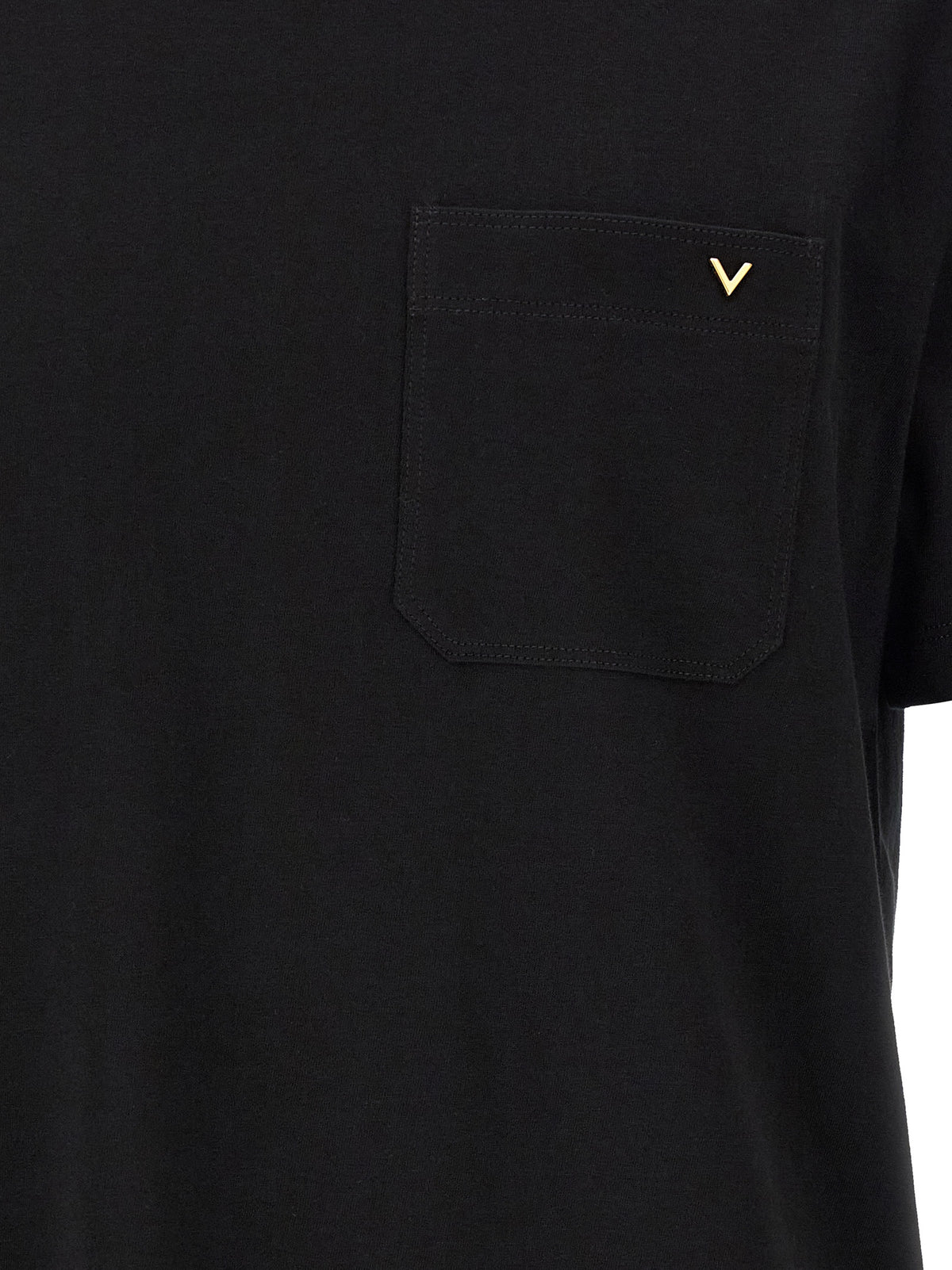 Valentino Garavani Black Cotton Men's T-Shirt