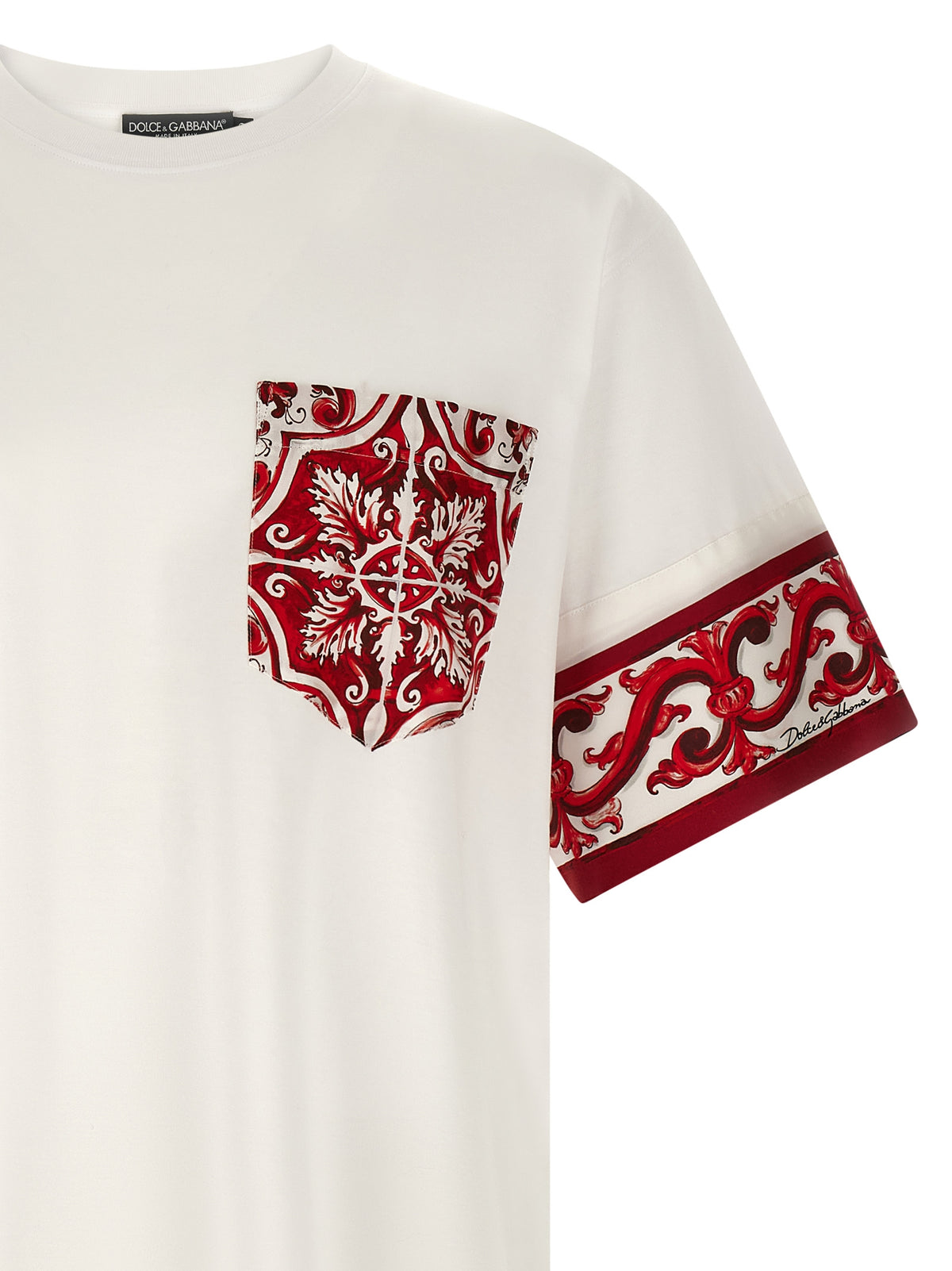 Dolce & Gabbana Red Cotton Men's T-Shirt