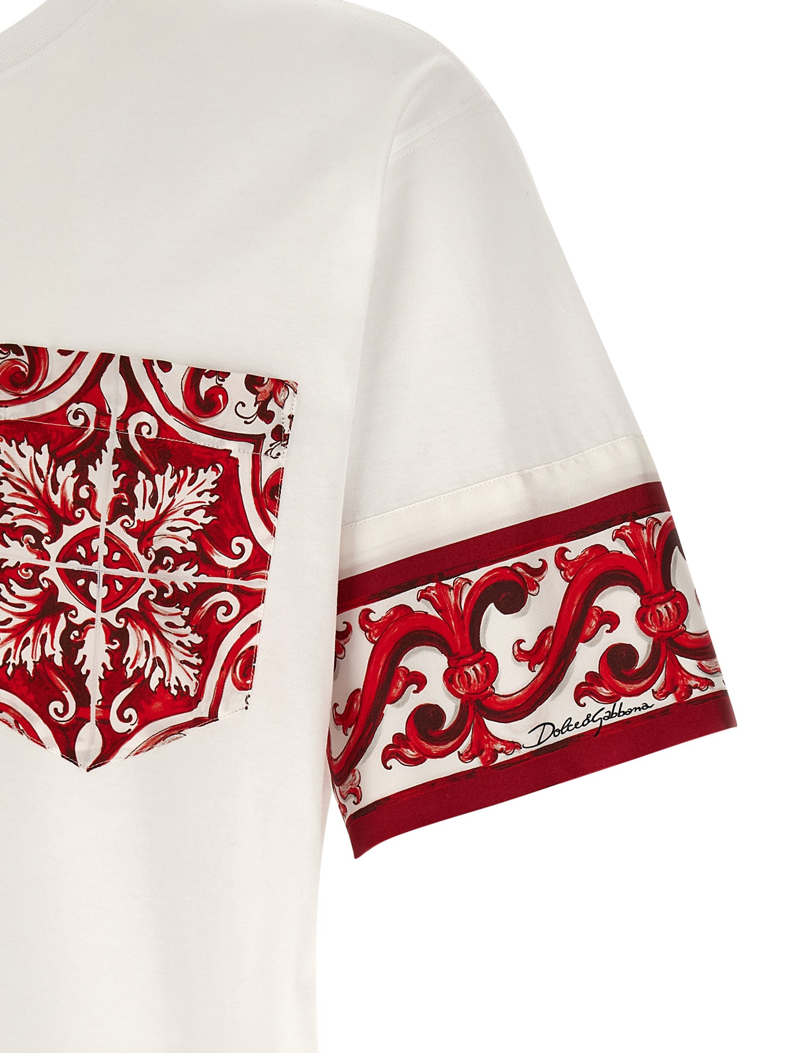 Dolce & Gabbana Red Cotton Men's T-Shirt