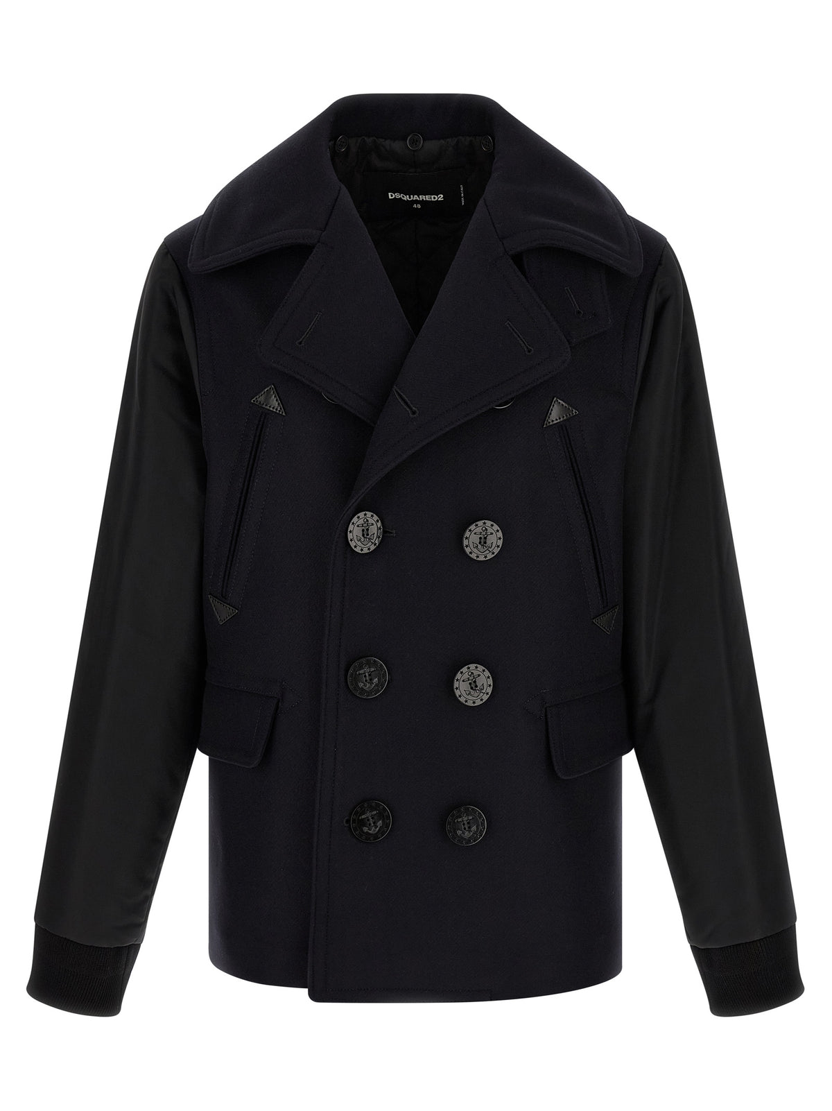 Dsquared² Blue Wool Men's Coat