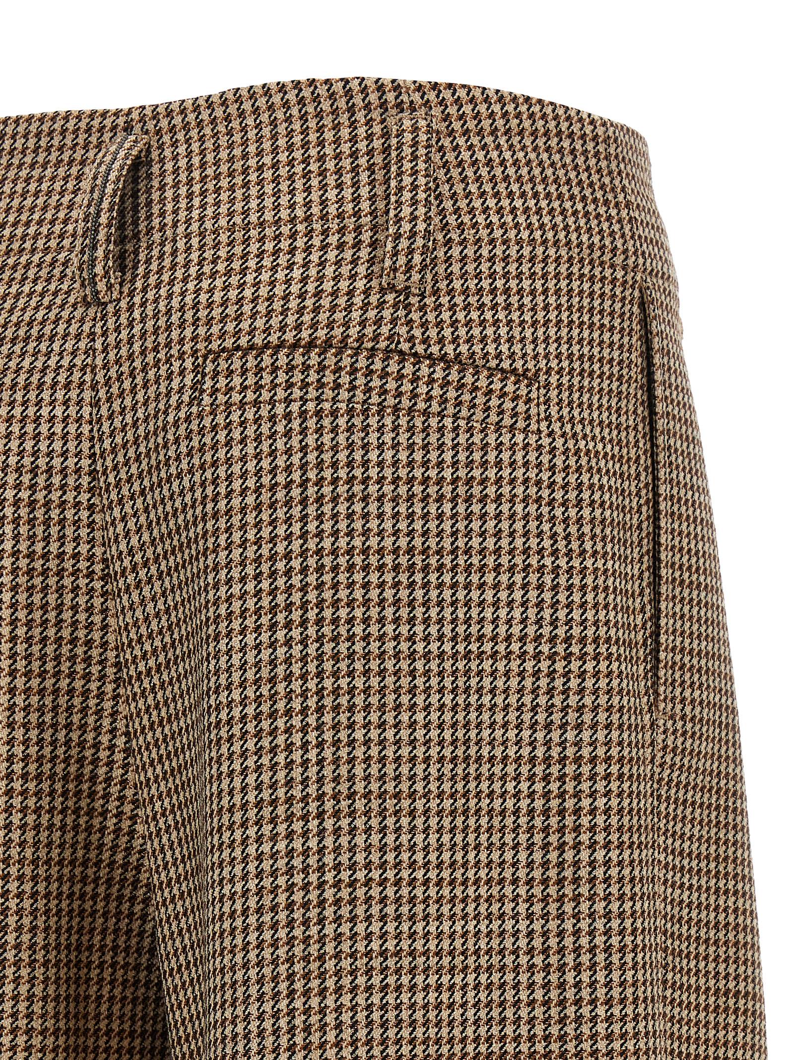 Brunello Cucinelli Brown Virgin Wool Flared Women's Pants