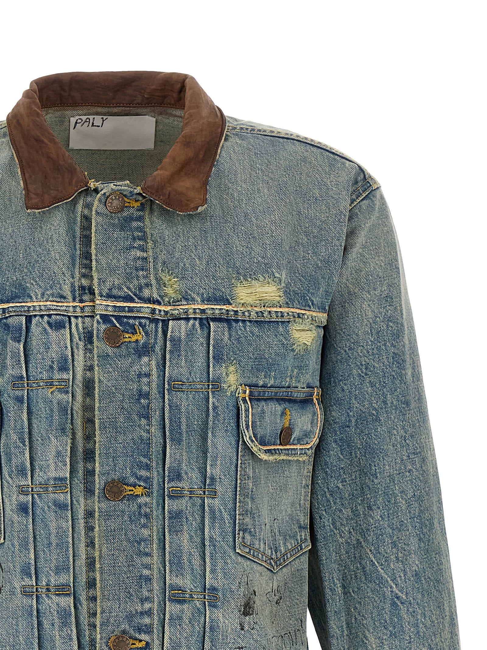 PALY Blue Cotton Denim Men's Jacket