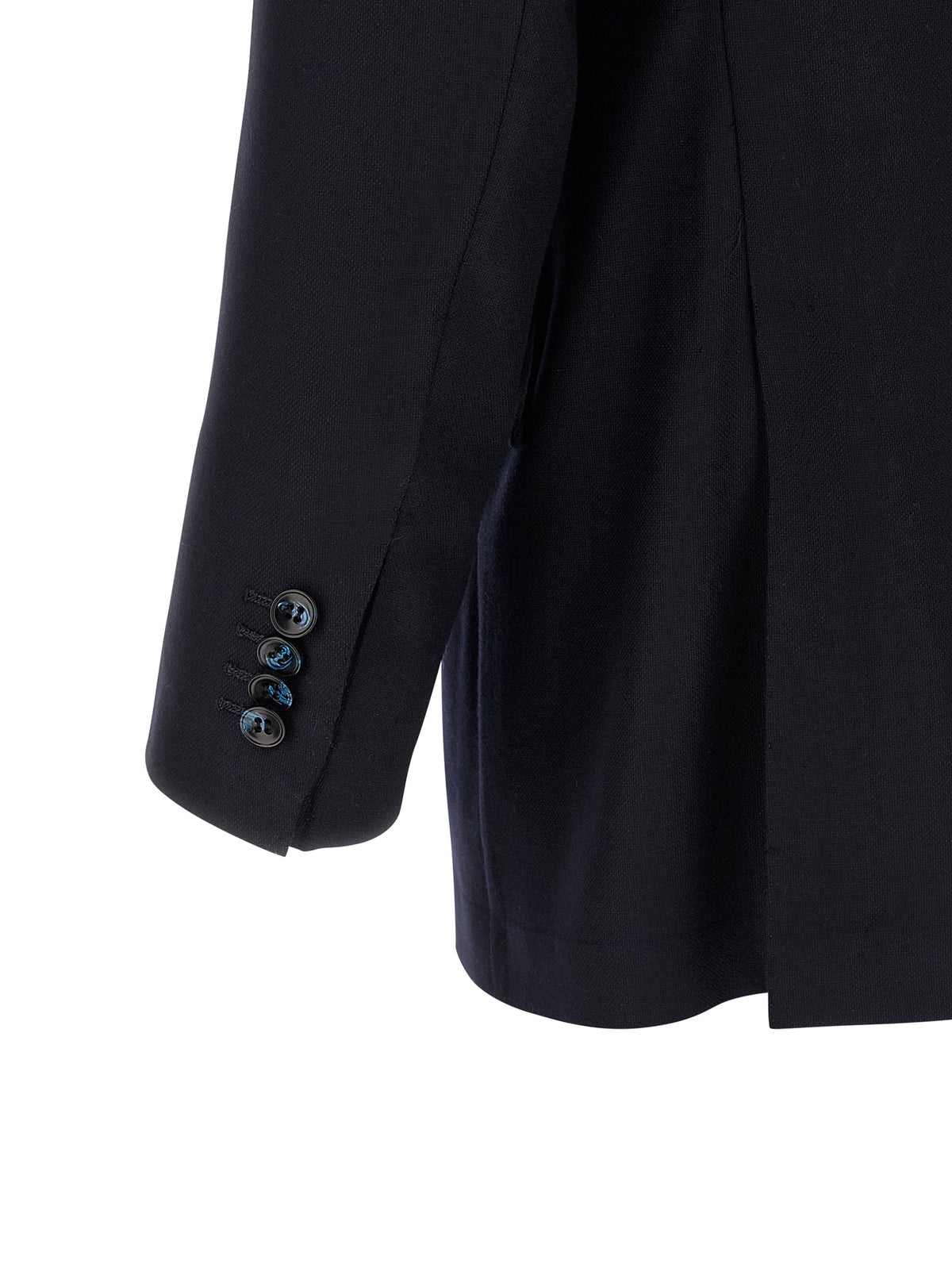 Kiton Blue Virgin Wool Two-Piece Men's Suit