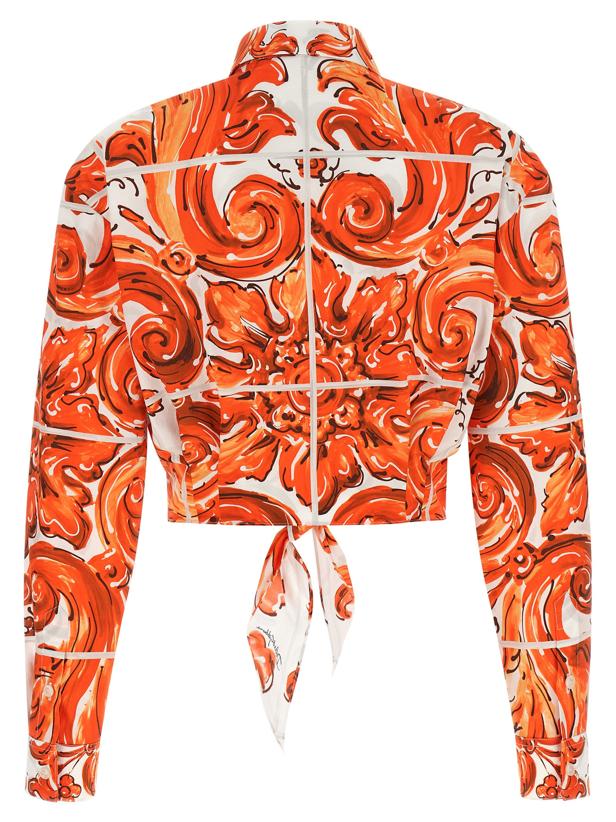 Dolce & Gabbana Orange Cotton Women's Blouse