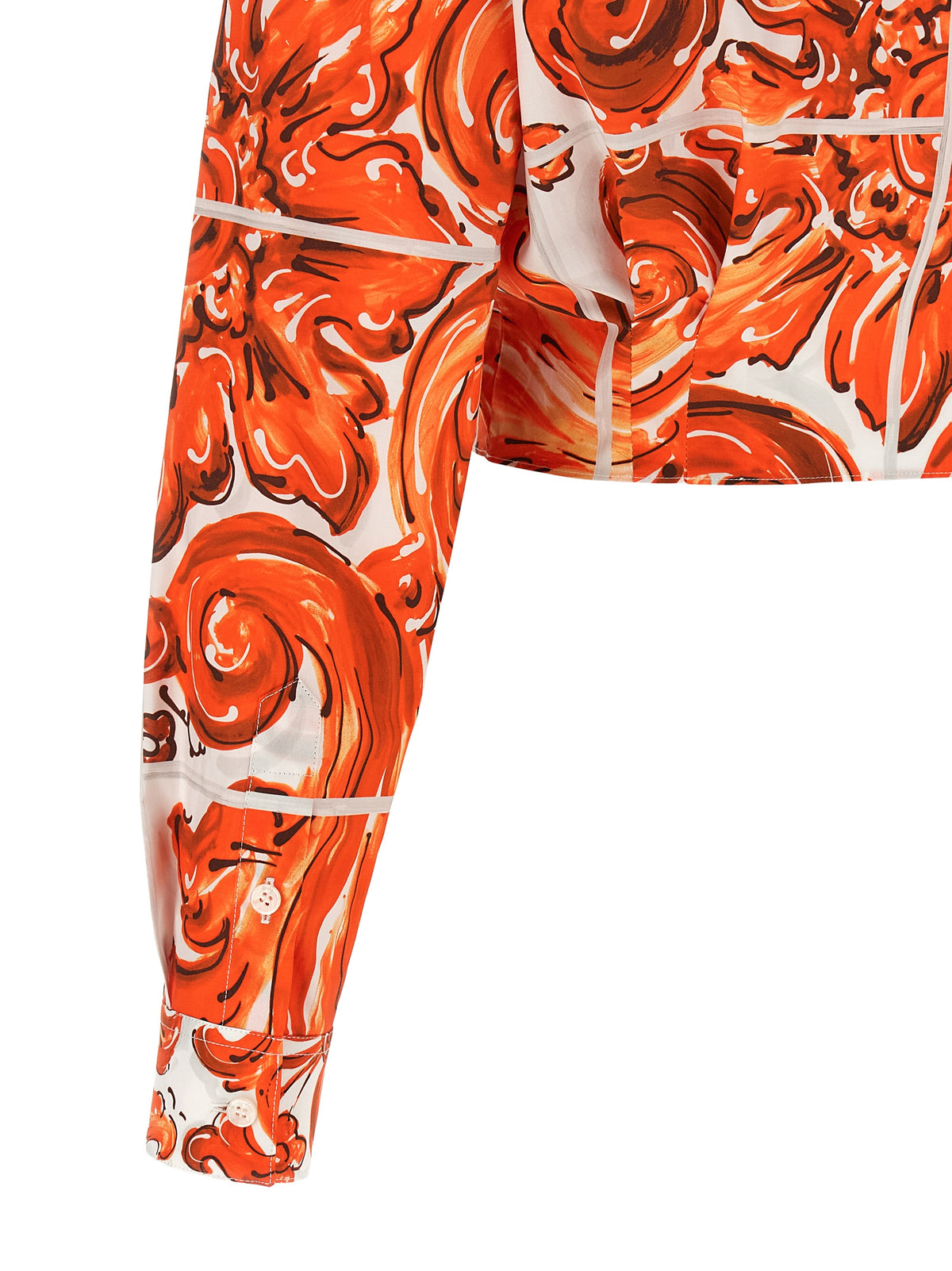 Dolce & Gabbana Orange Cotton Women's Blouse