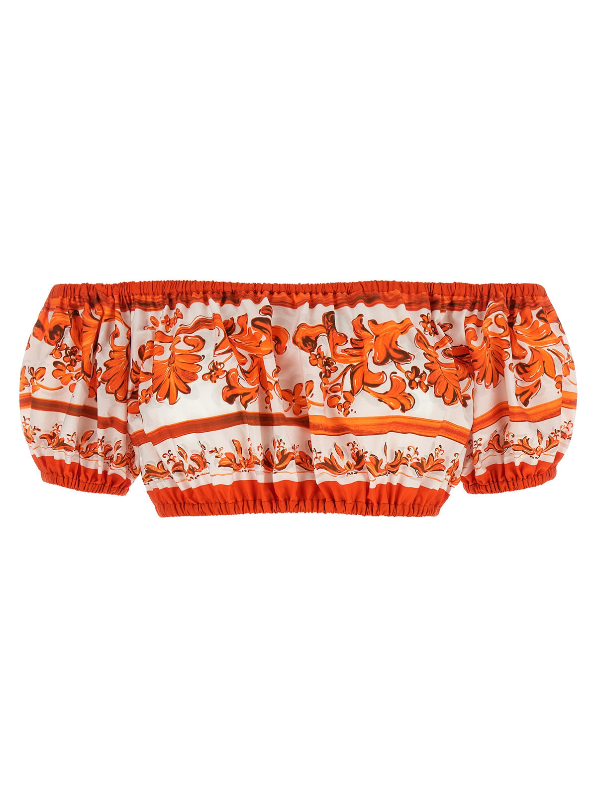 Dolce & Gabbana Orange Cotton Women's Blouse