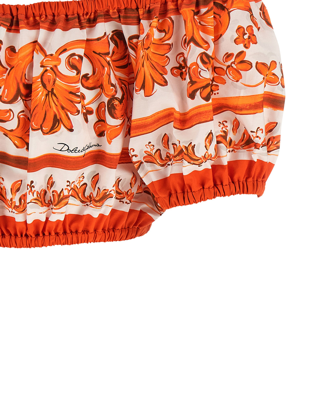 Dolce & Gabbana Orange Cotton Women's Blouse