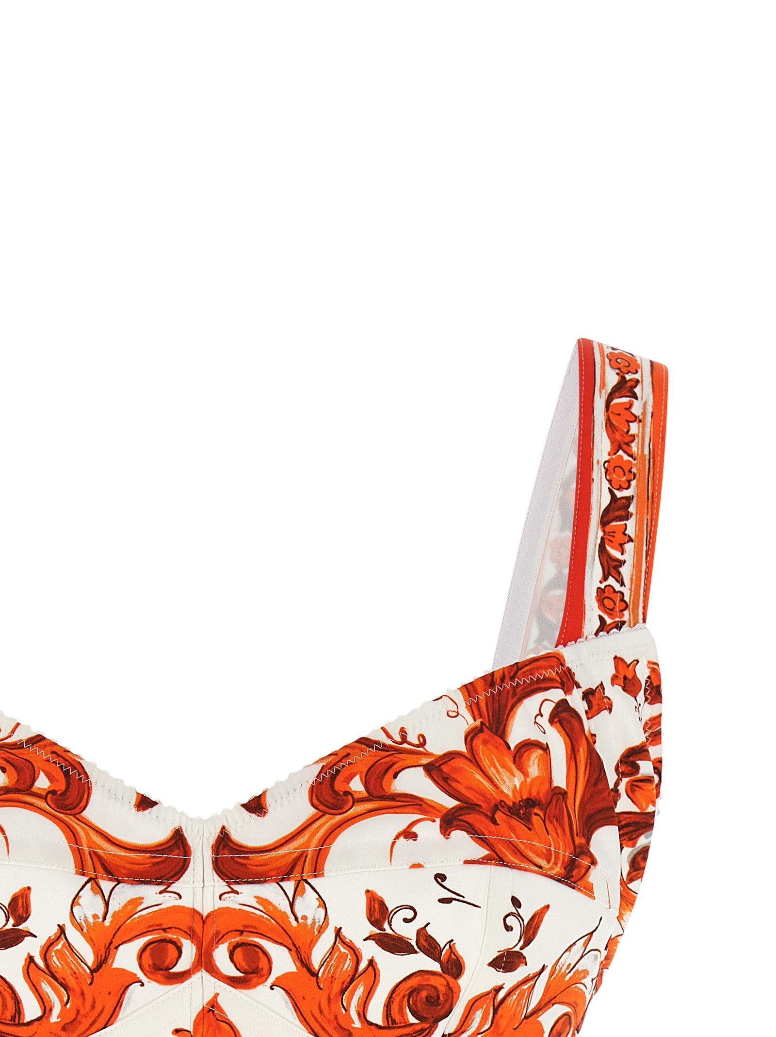 Dolce & Gabbana Orange Silk Women's Blouse