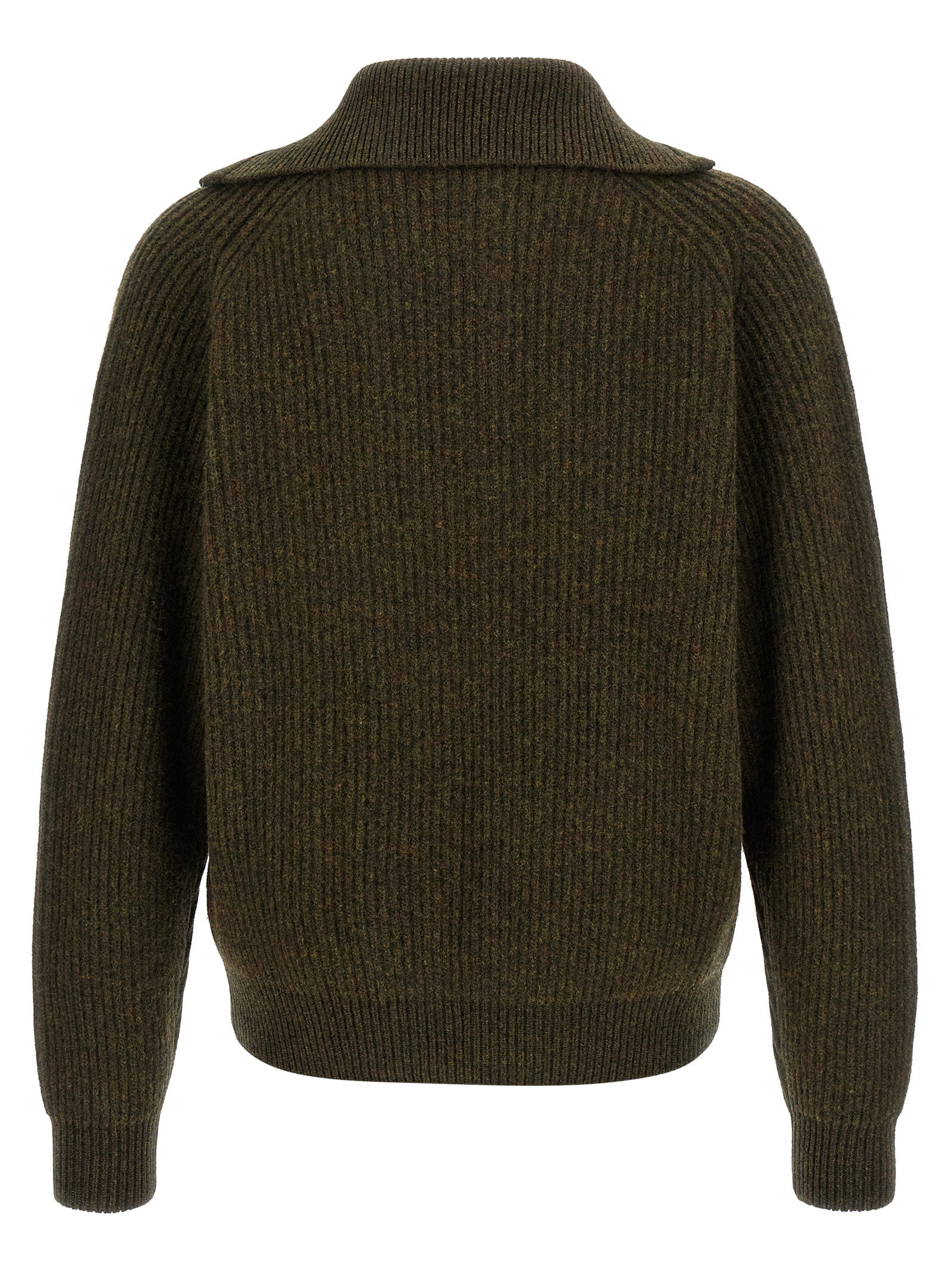 Jil Sander Bicolor Wool Men's Cardigan