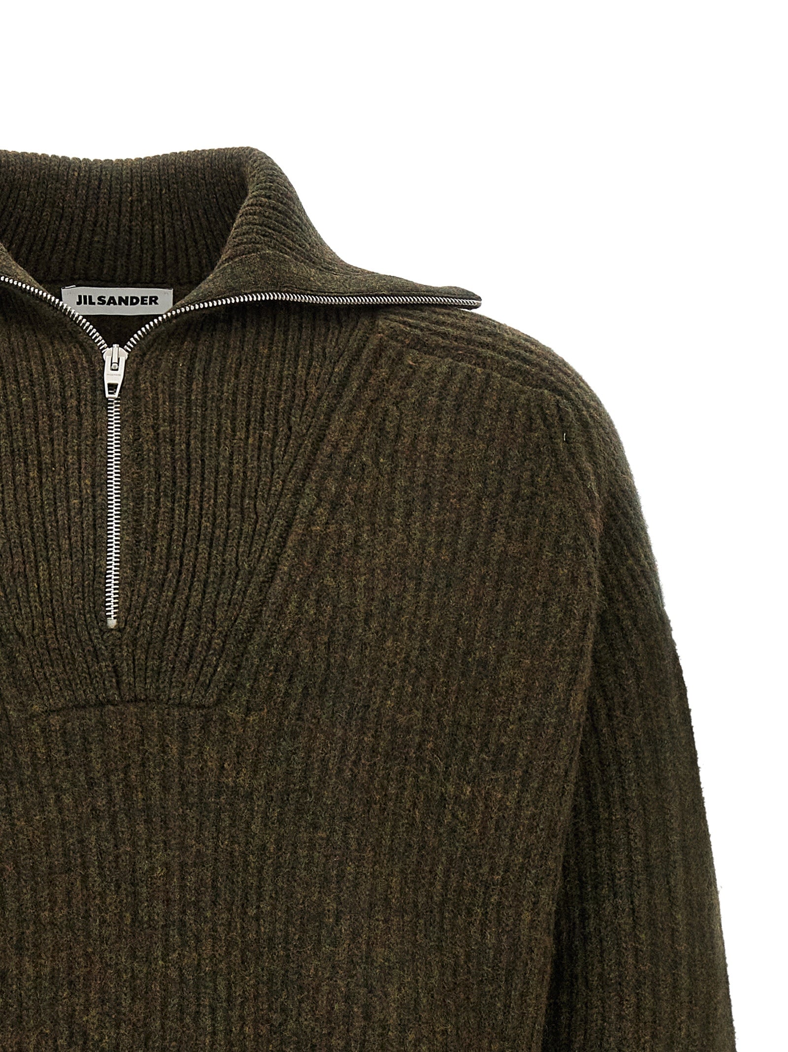 Jil Sander Bicolor Wool Men's Cardigan
