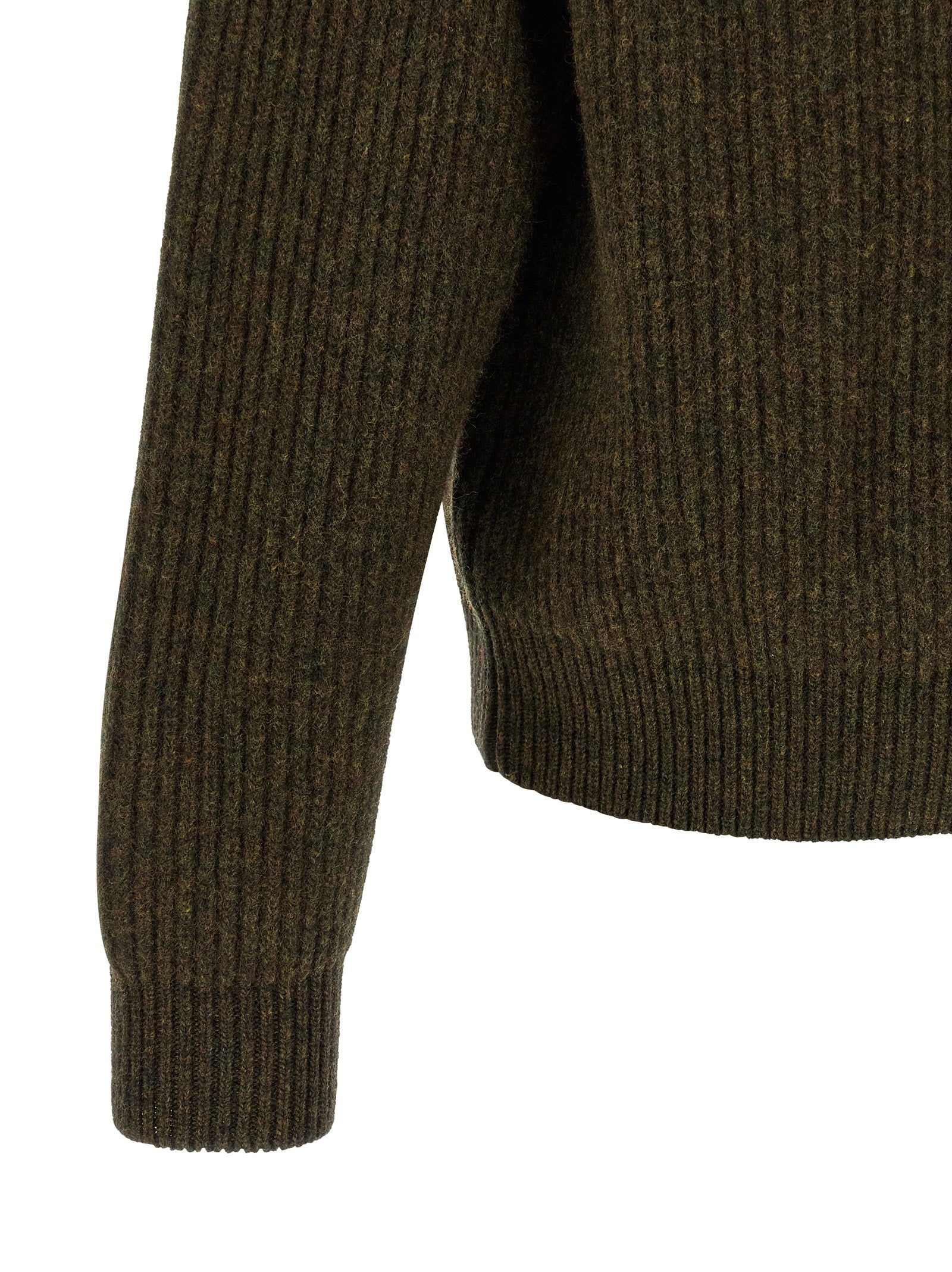 Jil Sander Bicolor Wool Men's Cardigan