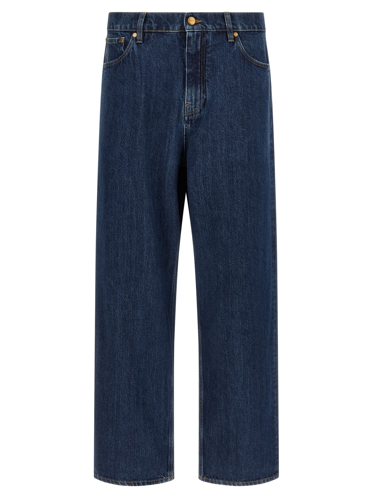 Jil Sander Blue Cotton Straight-Leg Men's Jeans