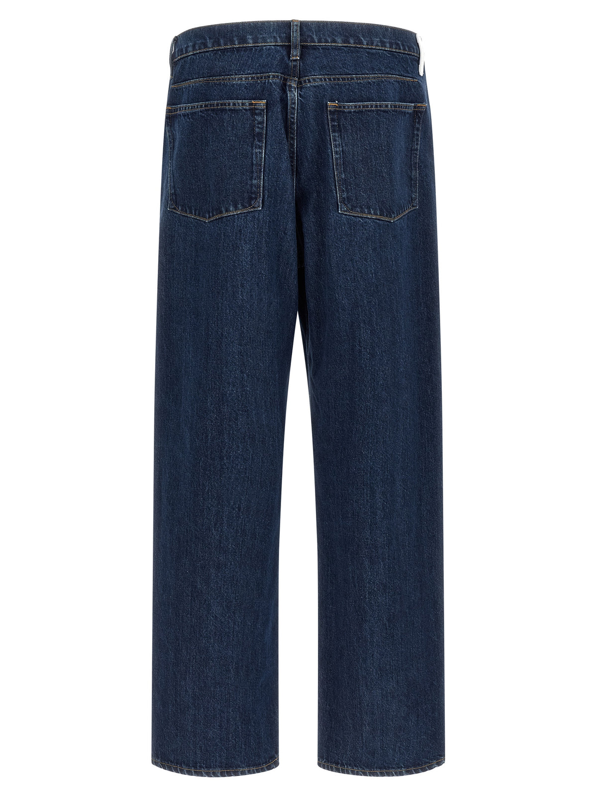 Jil Sander Blue Cotton Straight-Leg Men's Jeans