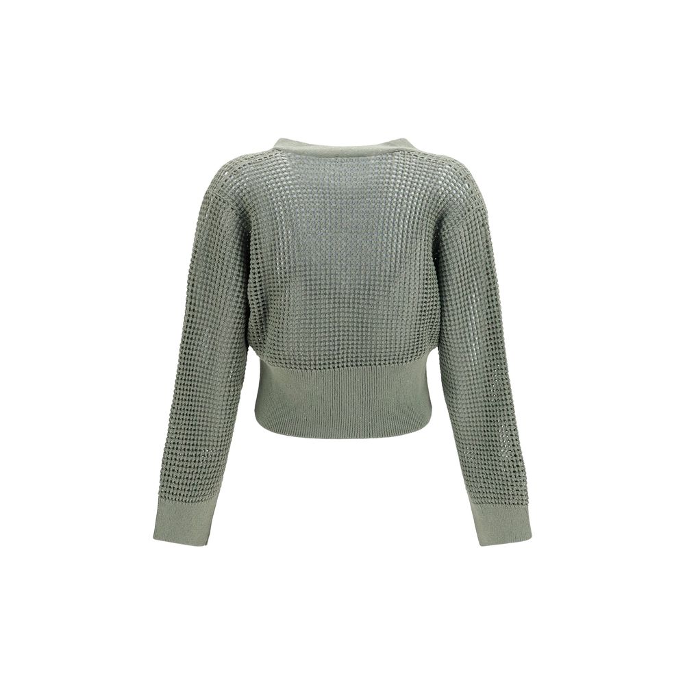 Brunello Cucinelli Bicolor Cotton Women's Cardigan