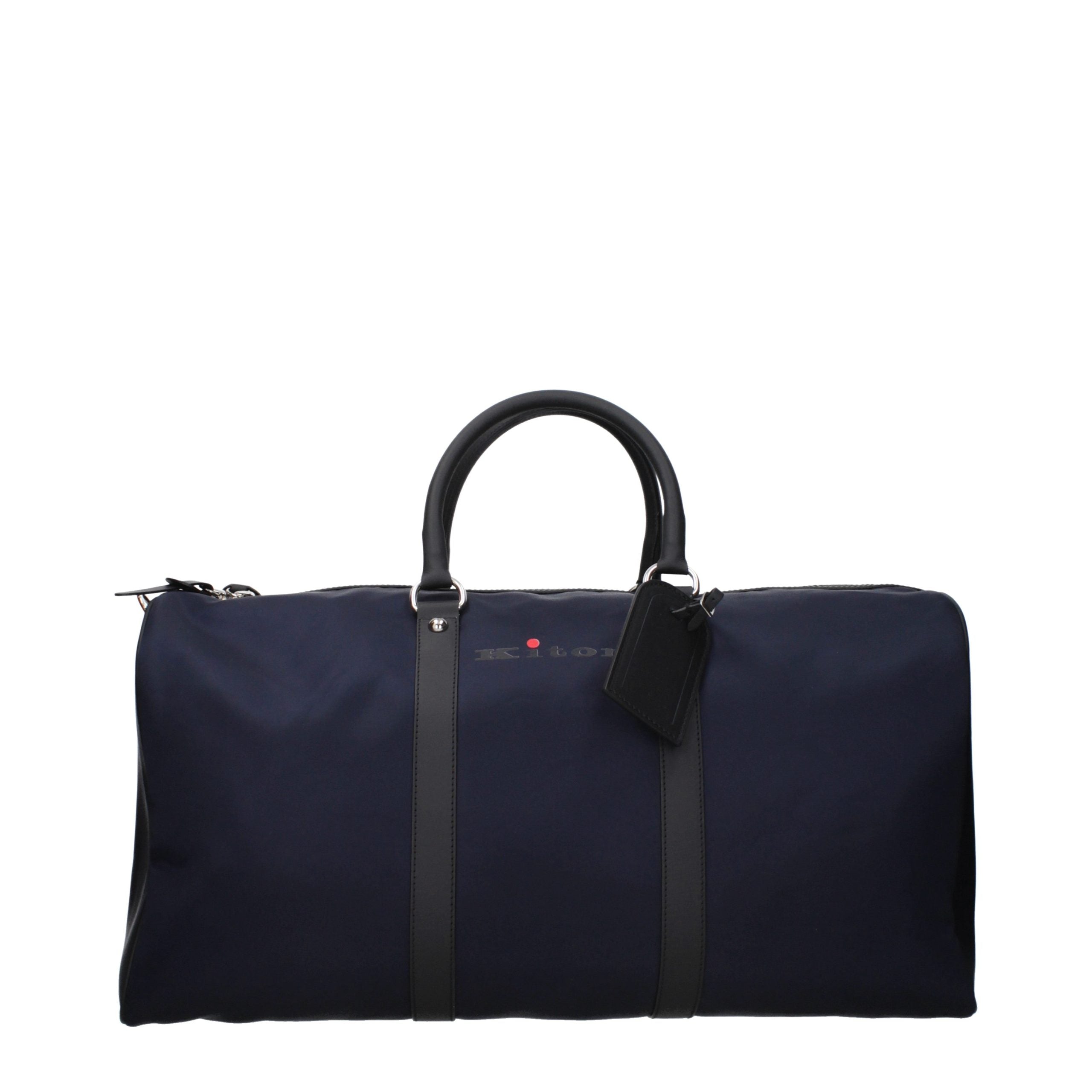 Kiton Blue Nylon Luggage And Men's Travel