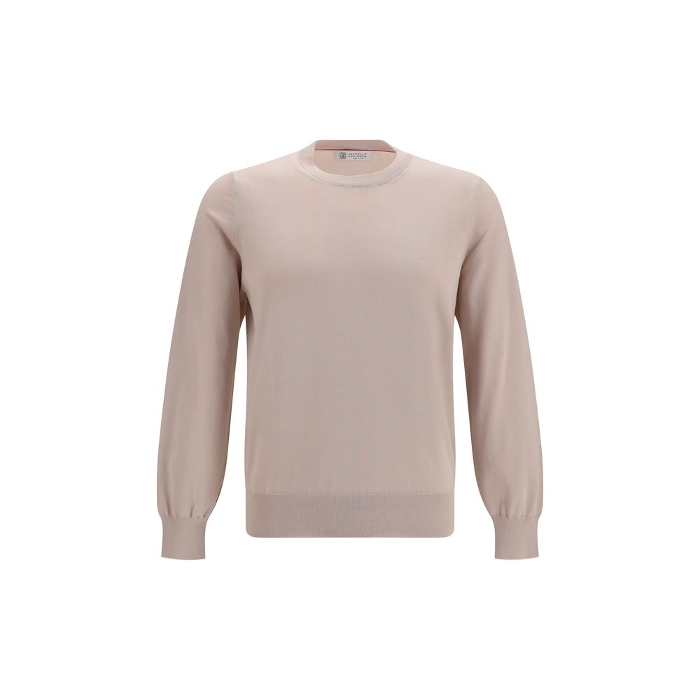 Brunello Cucinelli Beige Cotton Men's Sweatshirt