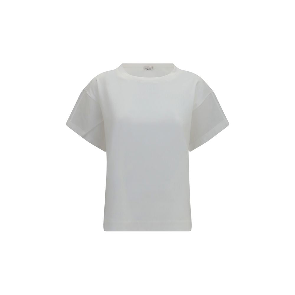 Brunello Cucinelli White Cotton Women's T-Shirt