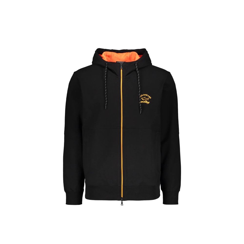 Paul & Shark Black Cotton Men's Sweatshirt
