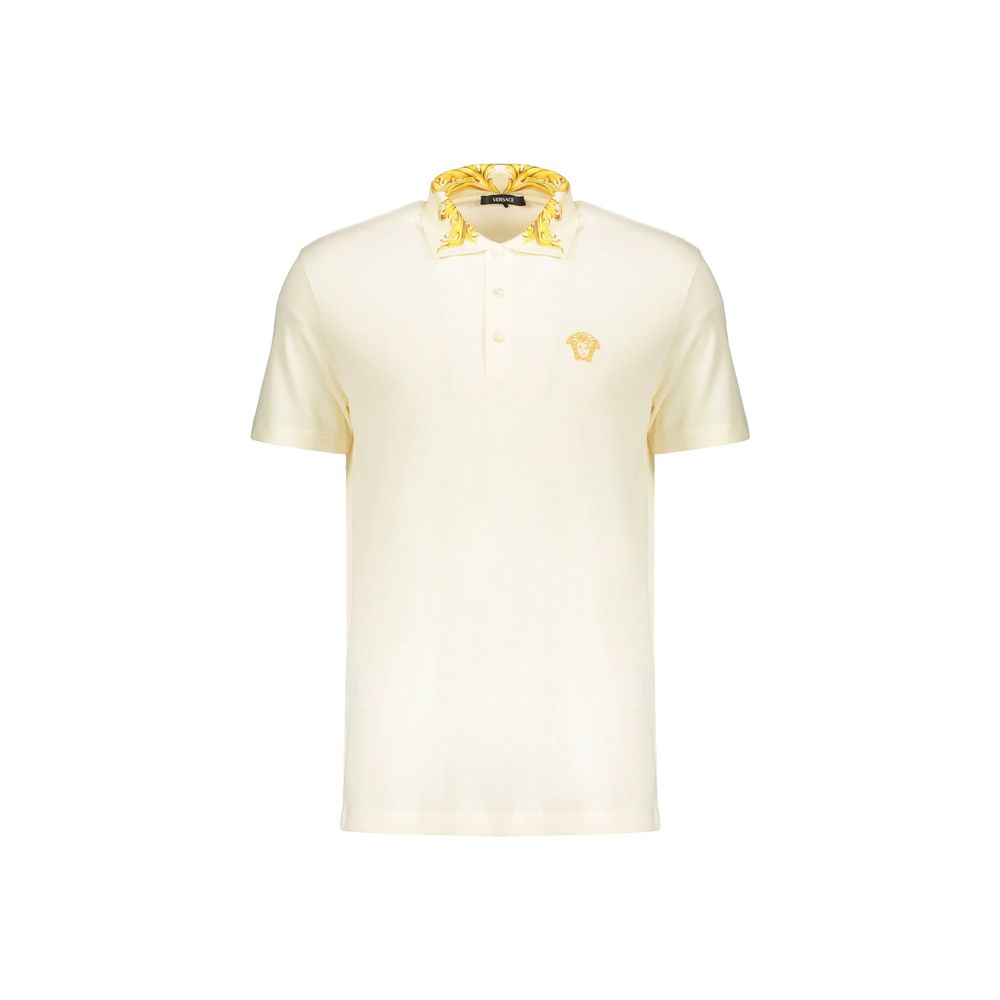 Versace Bicolor Cotton Polo Men's Shirt
