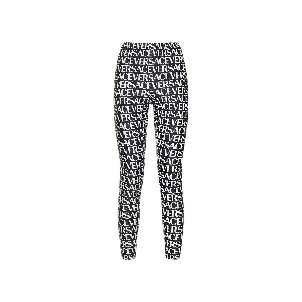 Versace Black Elastane Women's Leggings