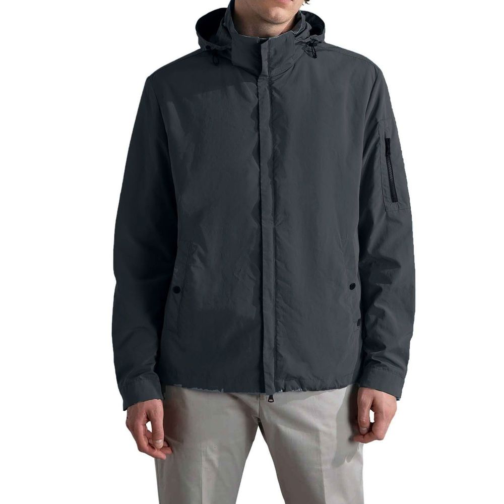 Paul & Shark Gray Nylon Shell Men's Jacket