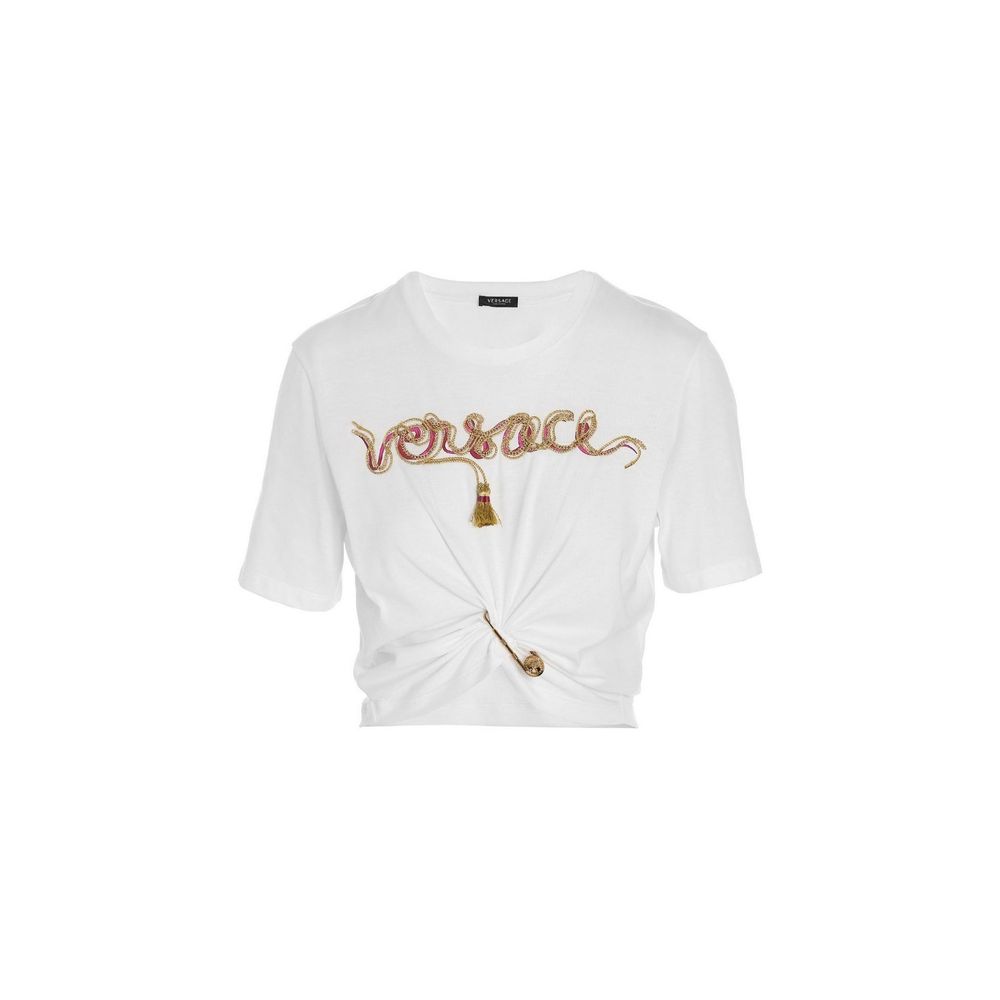 Versace White Cotton Women's T-Shirt
