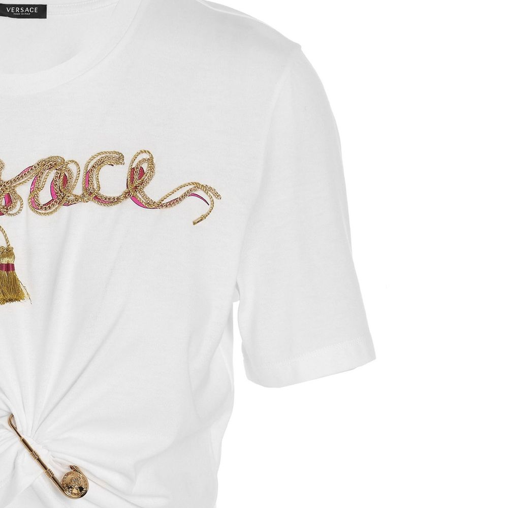 Versace White Cotton Women's T-Shirt