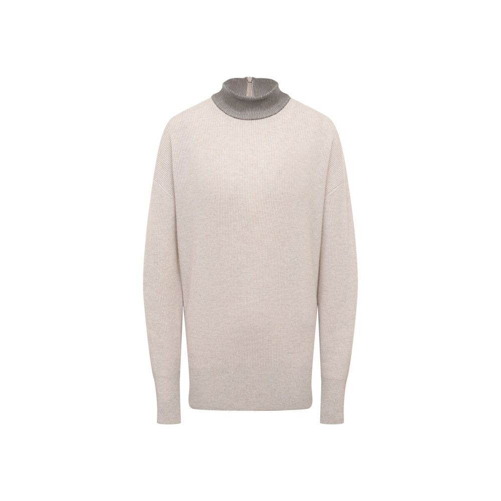 Brunello Cucinelli Beige Cashmere Women's Sweater
