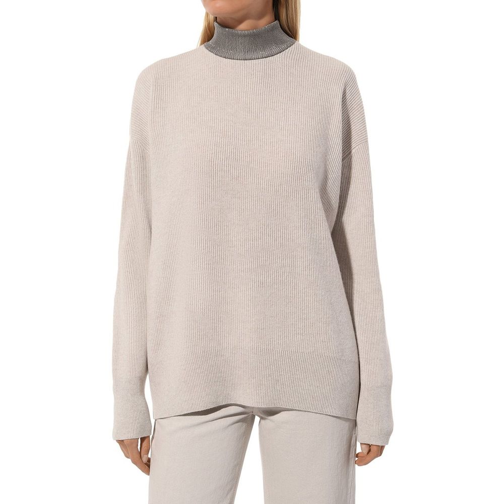 Brunello Cucinelli Beige Cashmere Women's Sweater