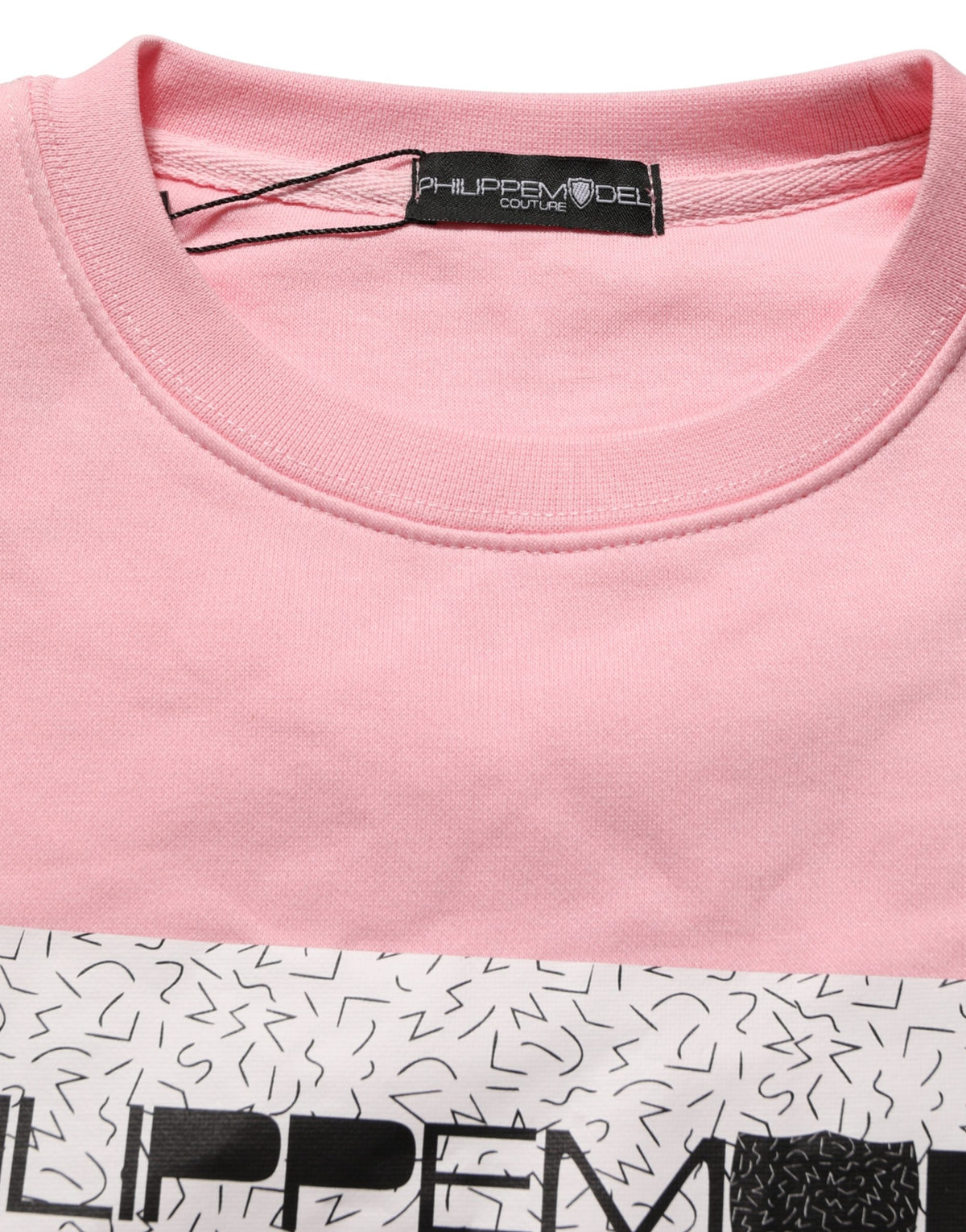 Philippe Model Pink Cotton Logo Long Sleeves Pullover Women's Sweater